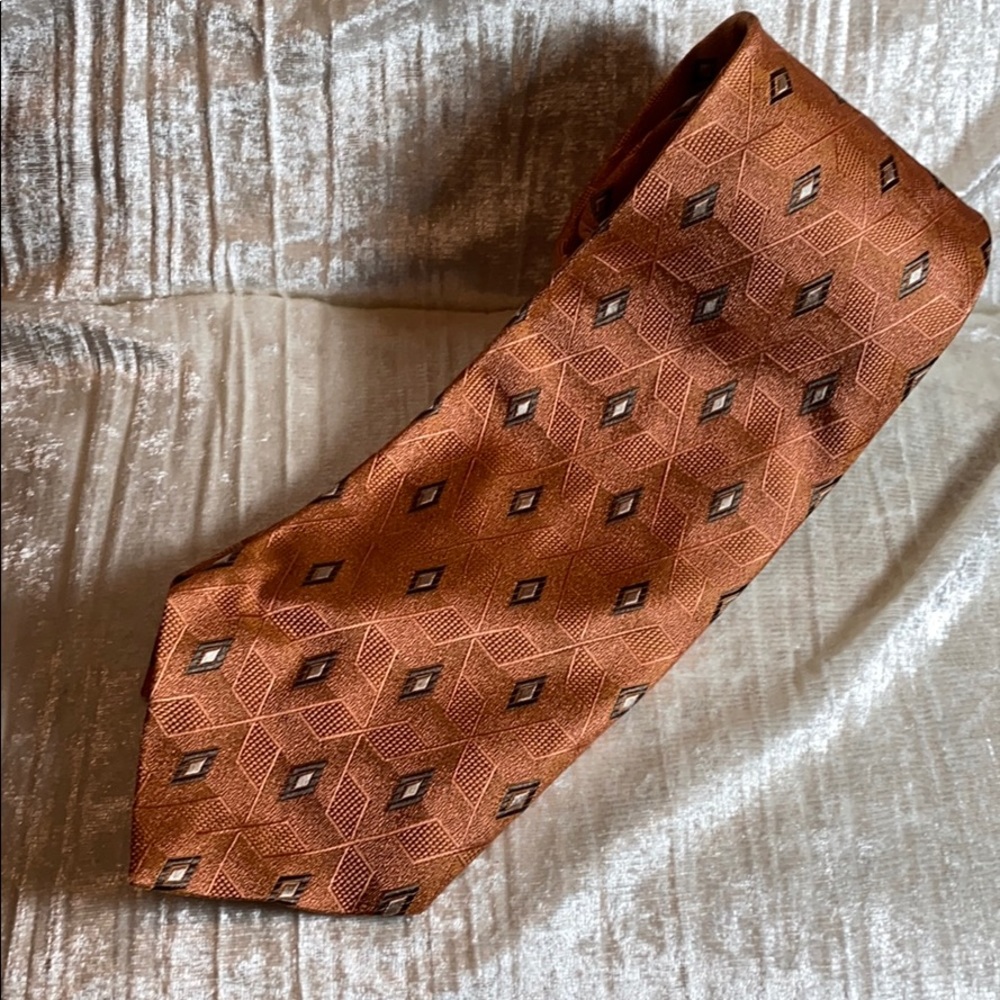 Villa Bolgheri Silk Tie Orangish